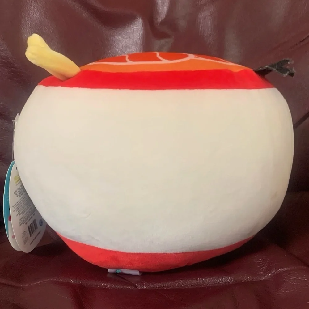 Squishmallow Raisy the Ramen Noodle Bowl from the Foodie Squad; 7”
